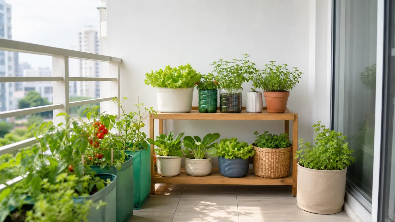 Additional balcony growing reference for Low-Budget Recycled Container Balcony Sample Plan